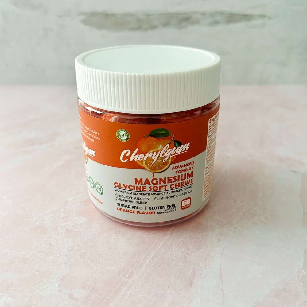 Cherylegan Magnesium Glycine Soft Chews - Orange Flavor